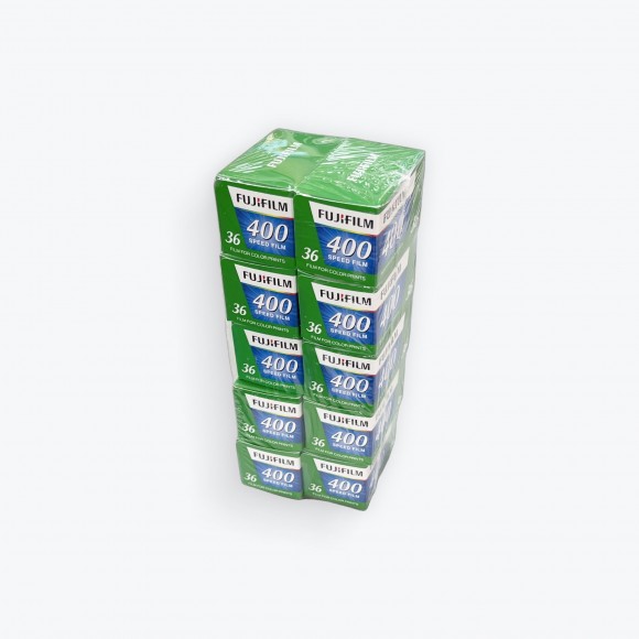 10 Pack Fujifilm 400 ISO 35mm, 36 Exp. Colour Film